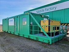 Container,autark,Strom,Hydr.,Druckl.,WC,Küche